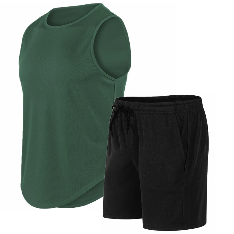 Men'S Fashion T Shirts - ชุดเสื้อยืดแขนกุดคอกลมสำหรับผู้ชาย แฟชั่นใหม่ฤดูร้อน 2026 ระบายอากาศได้ดี แห้งเร็ว เหมาะสำหรับวิ่งกลางแจ้งและกีฬา