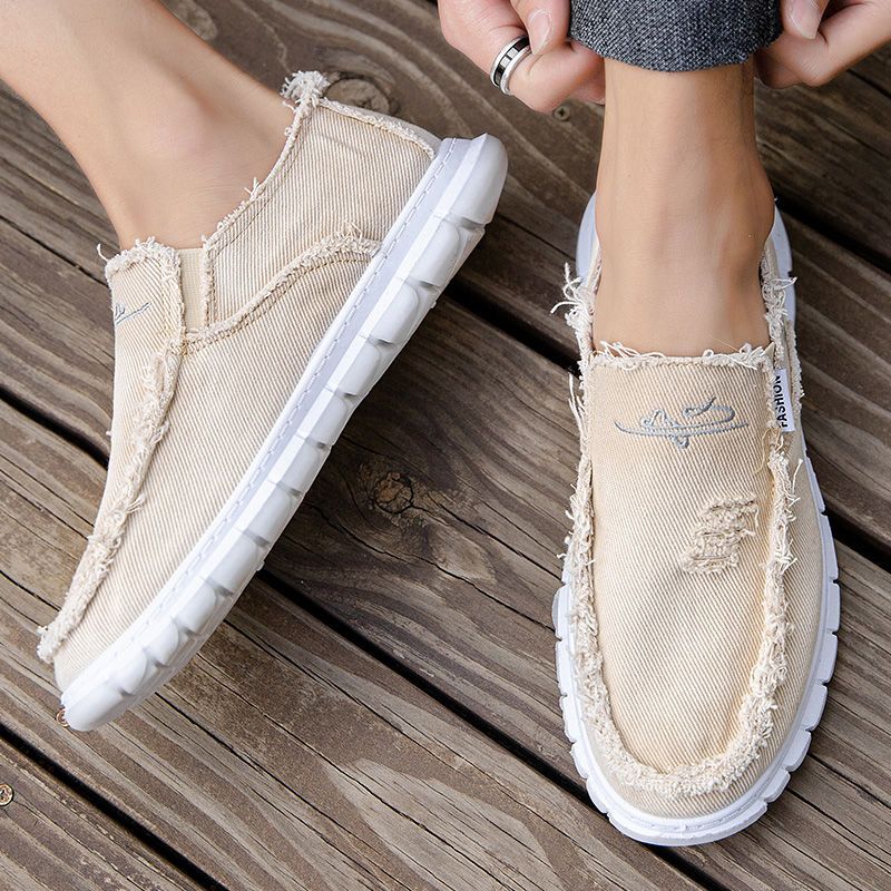 Mens Fashion Trainers - รองเท้าผ้าใบพิมพ์ลายแฟชั่นสำหรับผู้ชายรองเท้ากีฬาน้ำหนักเบาระบายอากาศได้ดีจากปักกิ่งแบบโบราณรองเท้าผ้าใบลำลองสำหรับผู้ชาย