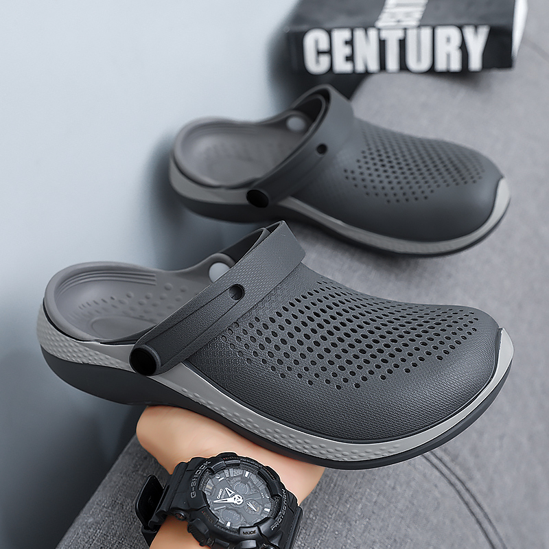 Men'S Fashion News - รองเท้าแตะฤดูร้อนสำหรับผู้ชาย รองเท้าแตะแบบสวมกันลื่นสำหรับใช้งานกลางแจ้ง ไซส์ใหญ่ รองเท้าแตะชายหาดแบบสปอร์ต รองเท้าแฟชั่นสำหรับผู้ชาย