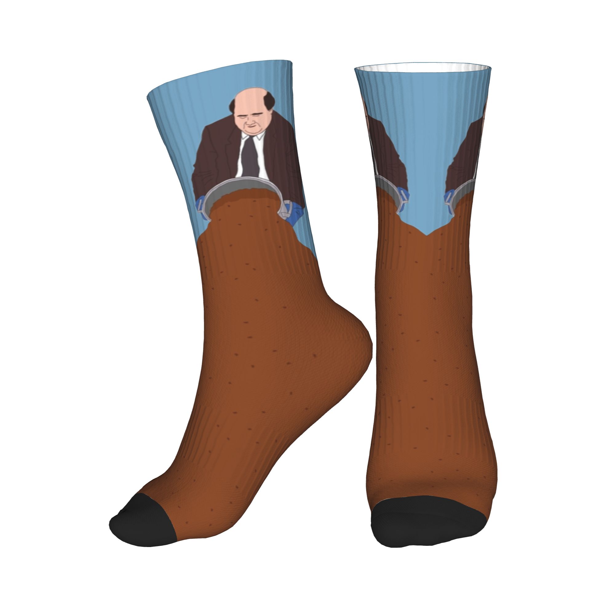 Socks Ankle Men - รายการทีวี เดอะออฟฟิศ ถุงเท้าลายเคฟิน'เฟมัส ชิลี เม็น'ส ครูว์
