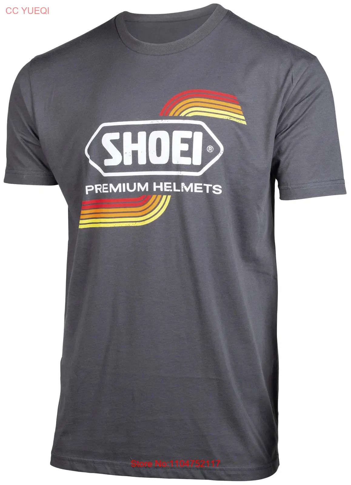 Men'S Fashion X - Shoei เสื้อยืดวินเทจ X ขนาดใหญ่ สีเทา วินเทจ