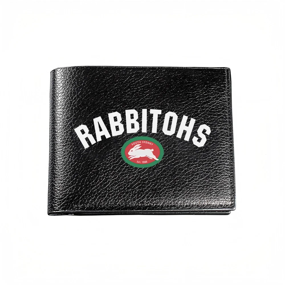 Men'S Fashion Sydney - กระเป๋าสตางค์สำหรับผู้ชาย ลายโลโก้สโมสรรักบี้ Rabbitohs South Sydney ดีไซน์พิมพ์ลาย