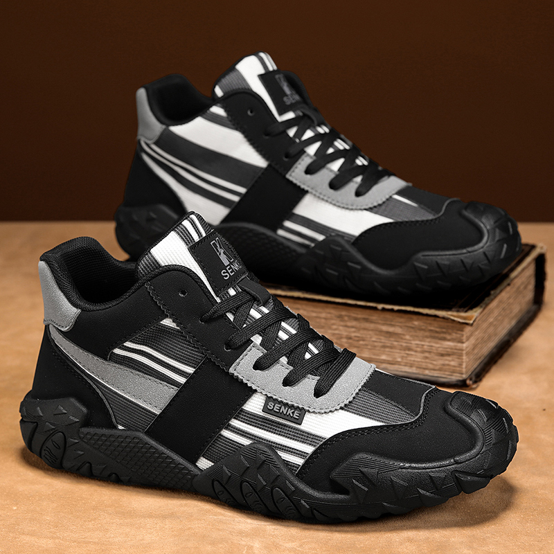 Mens Fashion Trainers - รองเท้าผ้าใบแฟชั่น น้ำหนักเบา กันลื่น หุ้มข้อสูง ตาข่าย รุ่นใหม่ฤดูหนาว