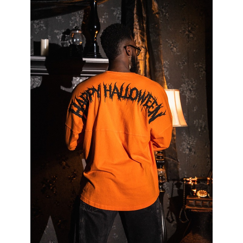 เสื้อยืดแขนยาวลายหน้าผีฟักทองฮ - Men'S Fashion T Shirts บทวิจารณ์และราคา