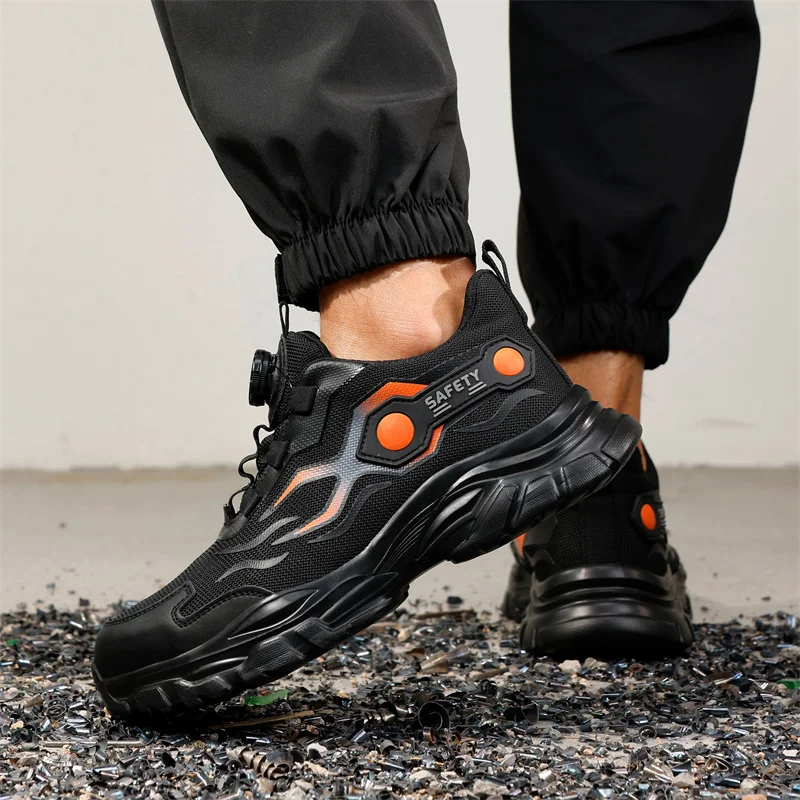 รองเท้าทำงานหัวเหล็กสำหรับผู้ช - Mens Fashion Trainers บทวิจารณ์และราคา