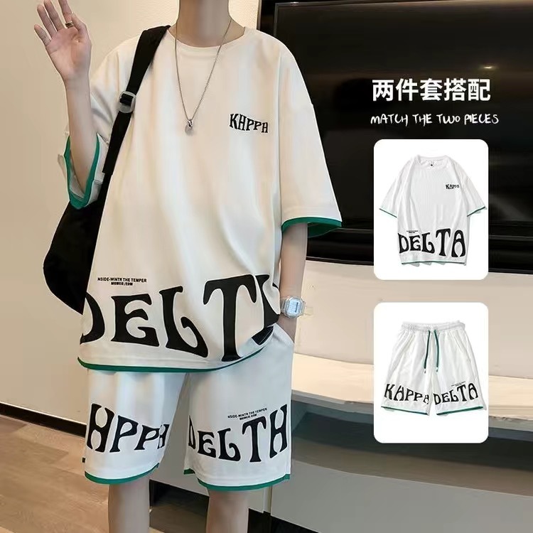 ชุดกีฬาลำลอง 2 ชิ้นสำหรับผู้ชา - Mens Fashion Clothes บทวิจารณ์และราคา