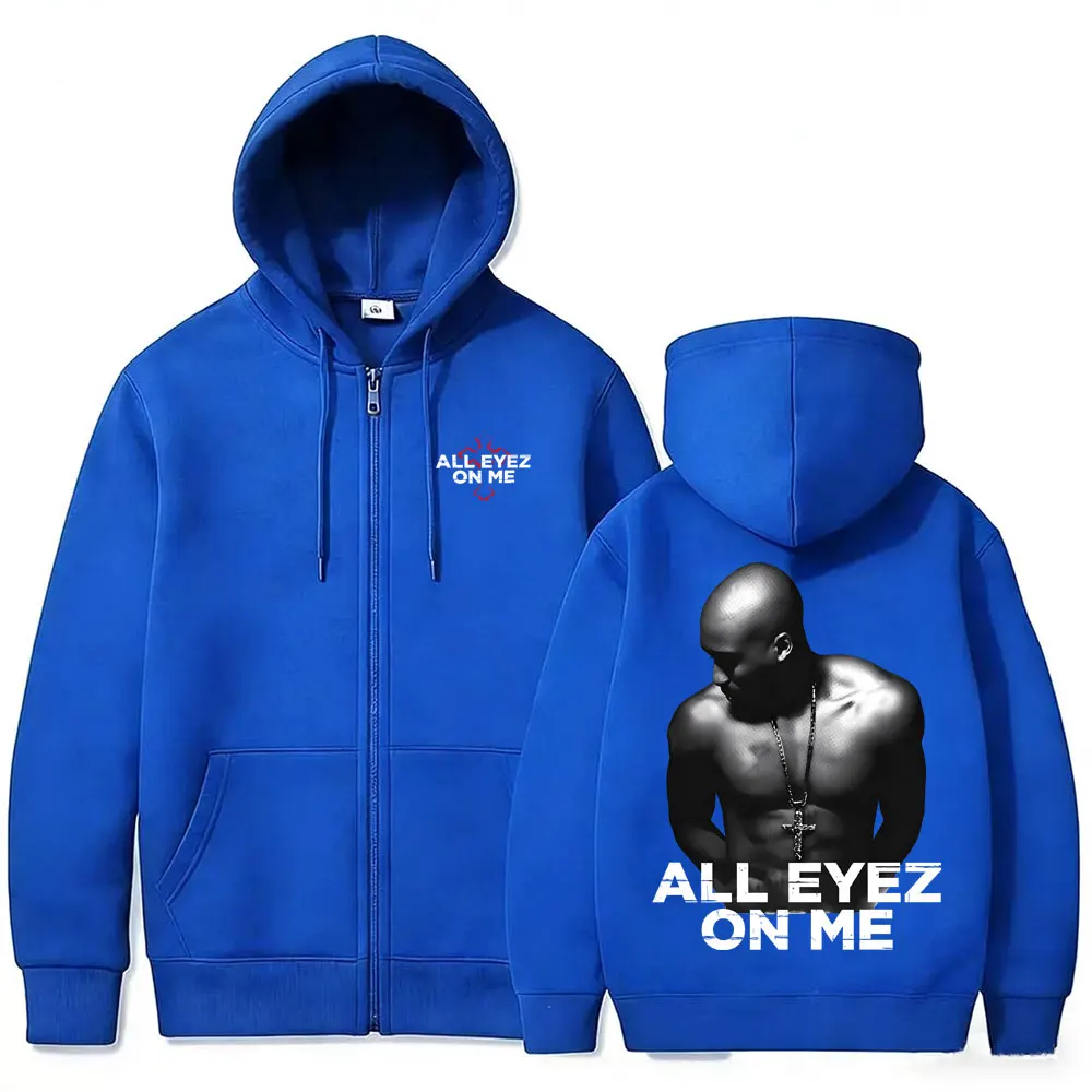 เสื้อฮู้ดซิปหน้าลาย All Eyez o - Mens Fashion Zip Up Hoodies บทวิจารณ์และราคา