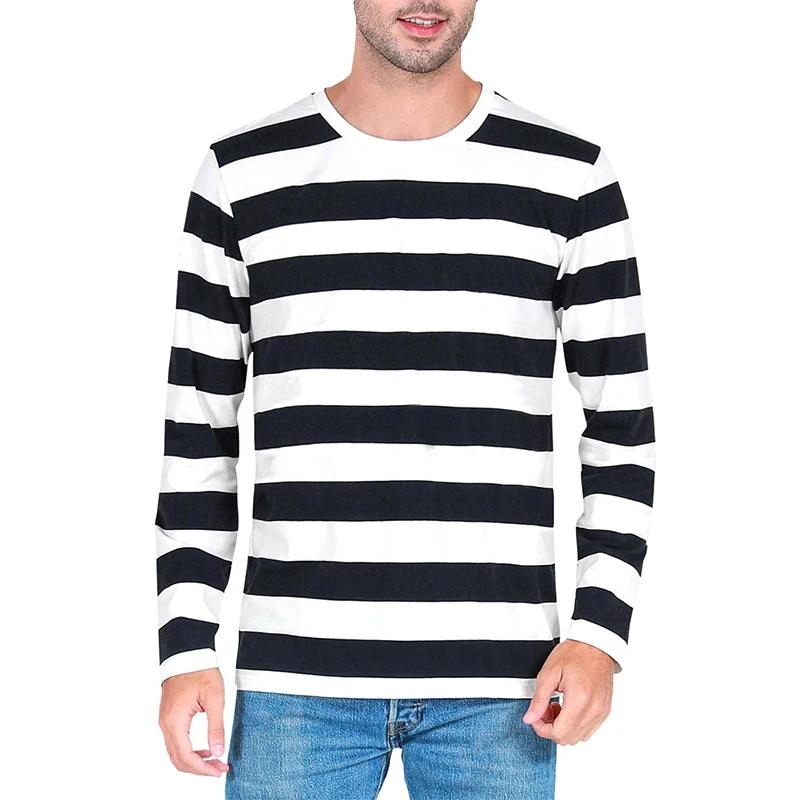 เสื้อยืดแขนยาวผู้ชายพิมพ์ลาย 3 - Mens Fashion Clothes บทวิจารณ์และราคา