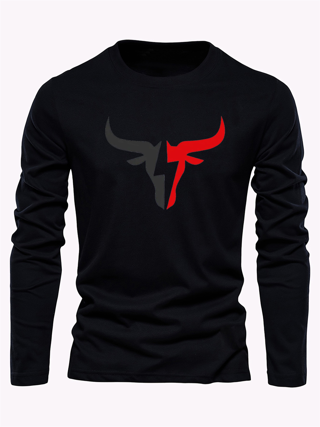 เสื้อยืดแขนยาวผู้ชายสีพื้นเรีย - Mens Fashion Clothes บทวิจารณ์และราคา