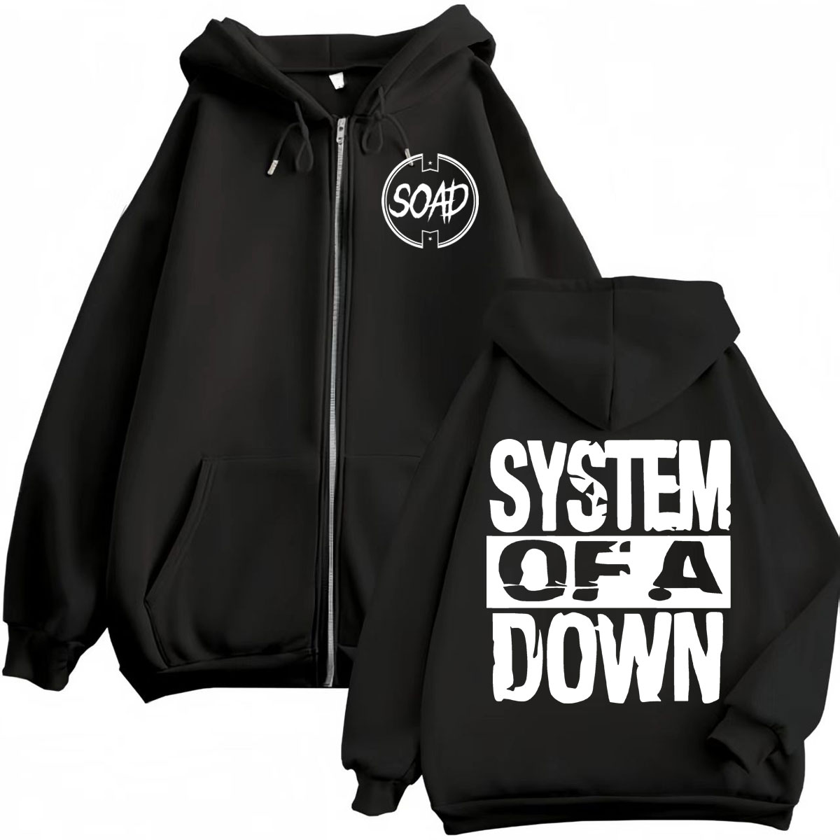 เสื้อฮู้ดซิปพิมพ์ลายวงดนตรี Ro - Mens Fashion Zip Up Hoodies บทวิจารณ์และราคา