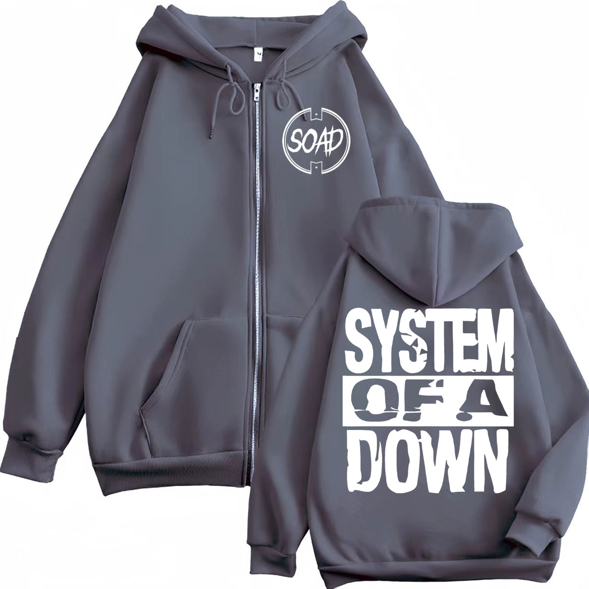 เสื้อฮู้ดซิปพิมพ์ลายวงดนตรี Ro - Mens Fashion Zip Up Hoodies บทวิจารณ์และราคา
