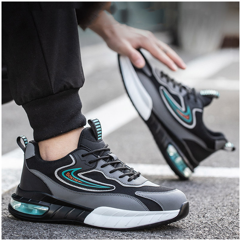 รองเท้าบูทนิรภัยหัวเหล็กแฟชั่น - Mens Fashion Trainers บทวิจารณ์และราคา