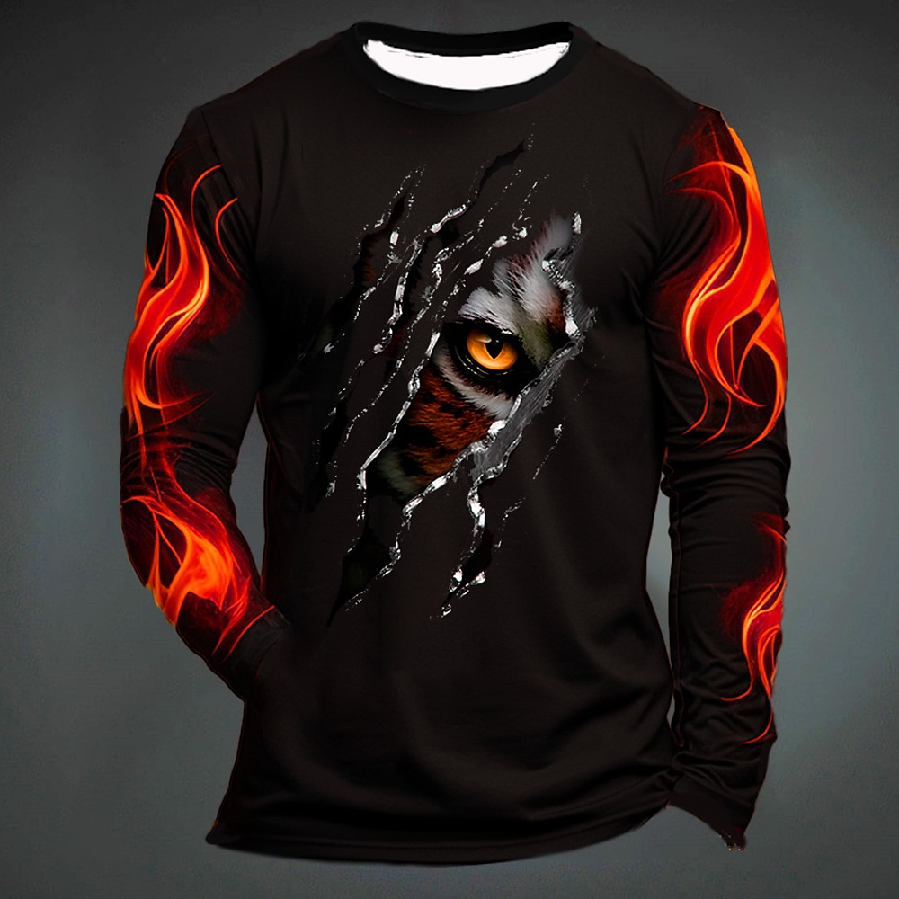 เสื้อยืดลายเสือสุดฮาสำหรับผู้ช - Mens Fashion Clothes บทวิจารณ์และราคา