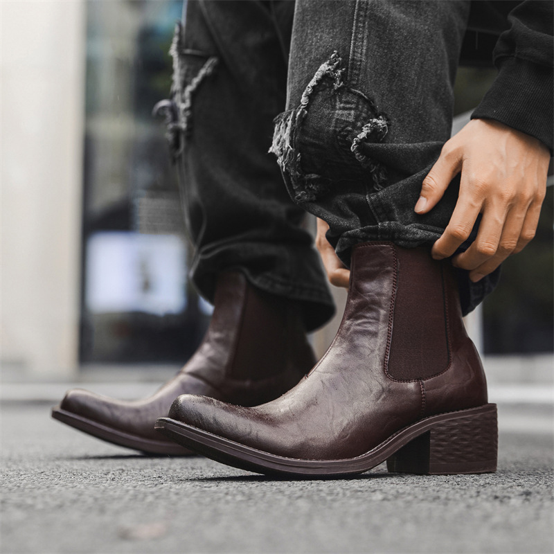 รองเท้าบูทเชลซีทรงสูงสไตล์พังก - Men'S Fashion News บทวิจารณ์และราคา
