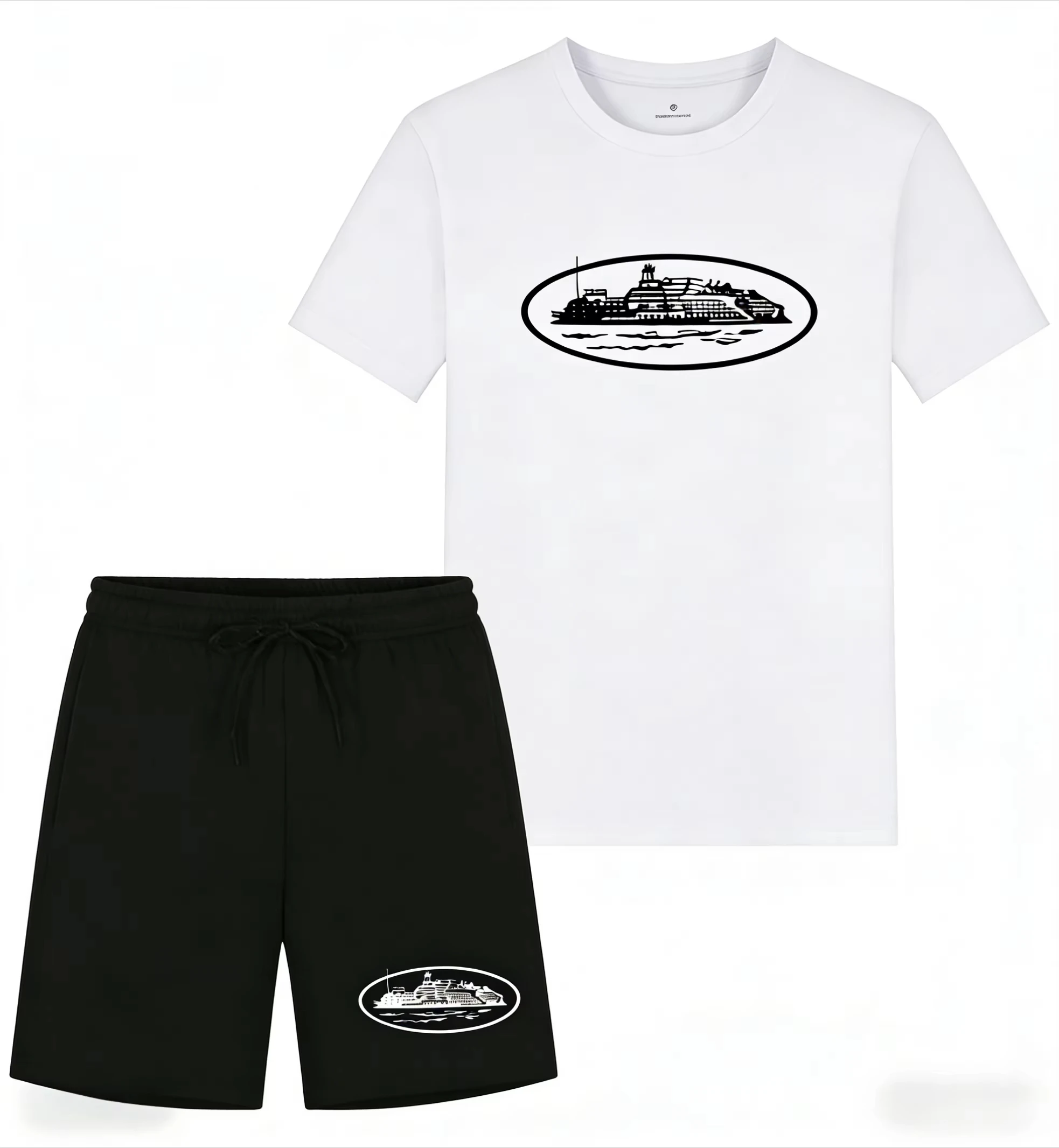 เสื้อยืดและกางเกงขาสั้นพิมพ์ลา - Men'S Fashion Videos บทวิจารณ์และราคา