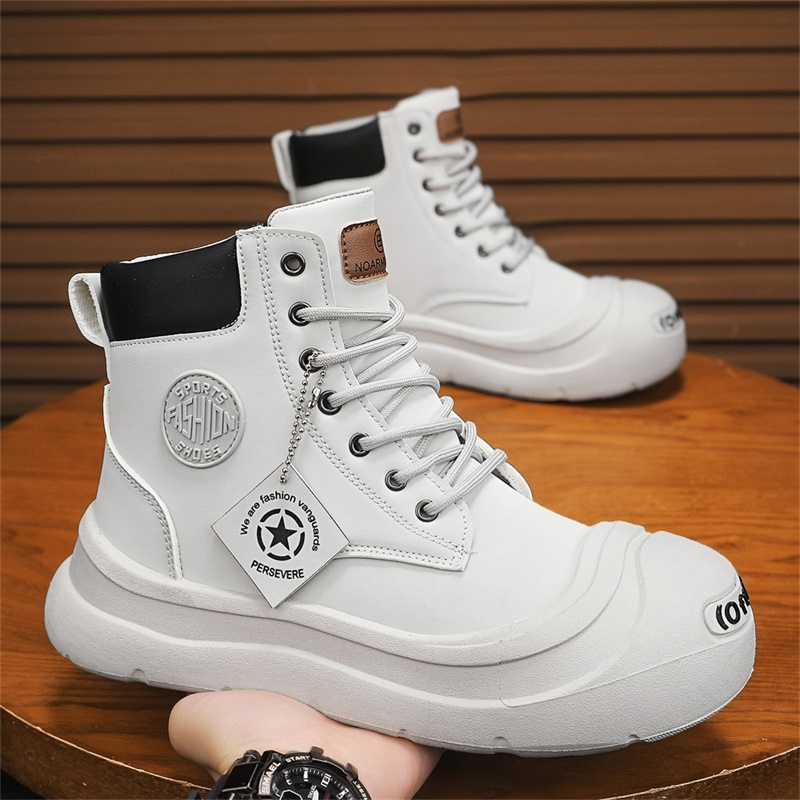 รองเท้าบูทข้อสั้นแฟชั่น สวมใส่ - Mens Fashion Trainers บทวิจารณ์และราคา