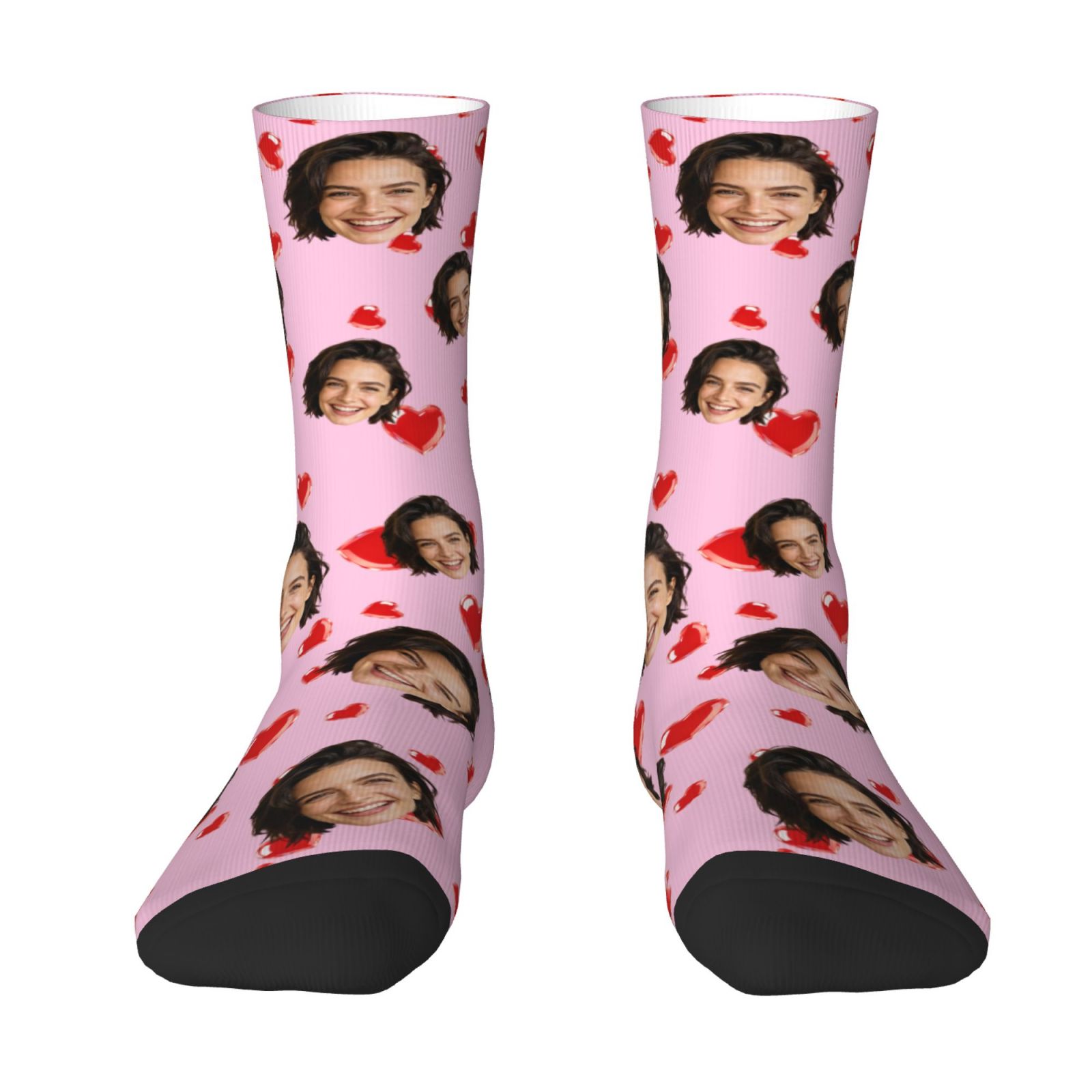 ถุงเท้าพิมพ์ลายรูปหน้าคนแบบกำห - Socks Ankle Men บทวิจารณ์และราคา