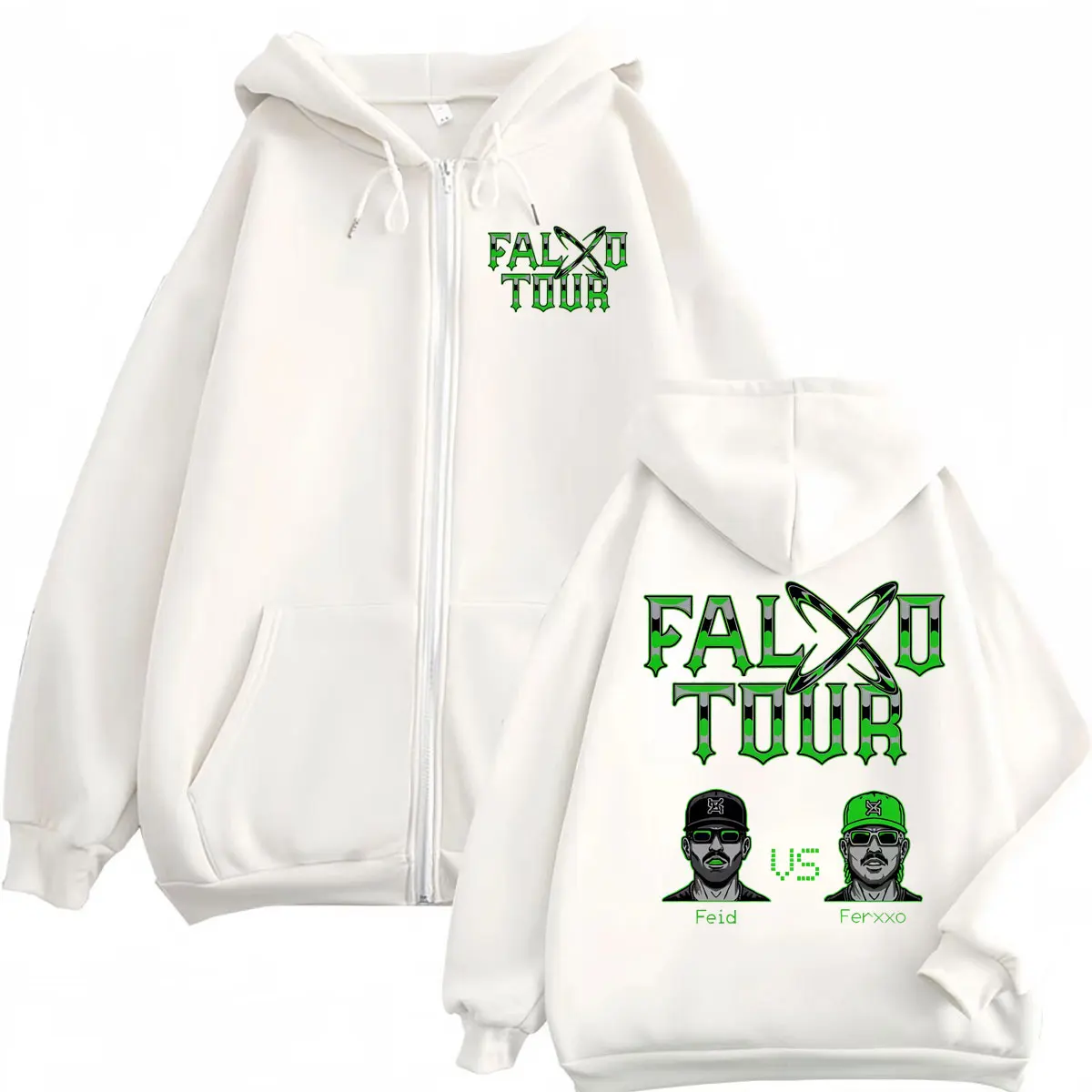 เสื้อฮู้ดซิป Feid Vs Ferxxo Fa - Mens Fashion Zip Up Hoodies บทวิจารณ์และราคา